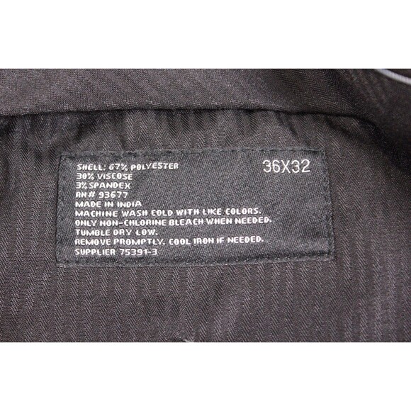 JF J.Ferrar Mens Slim Gray Stretch Dress Pants Flat Front New With Tag 36" X 32" - Picture 4 of 11